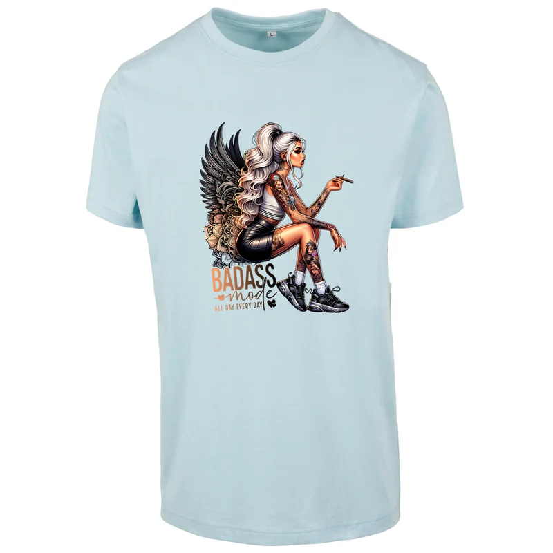 Badass Mode Woman T-Shirt – Statement Shirt mit edgy Fashion-Print