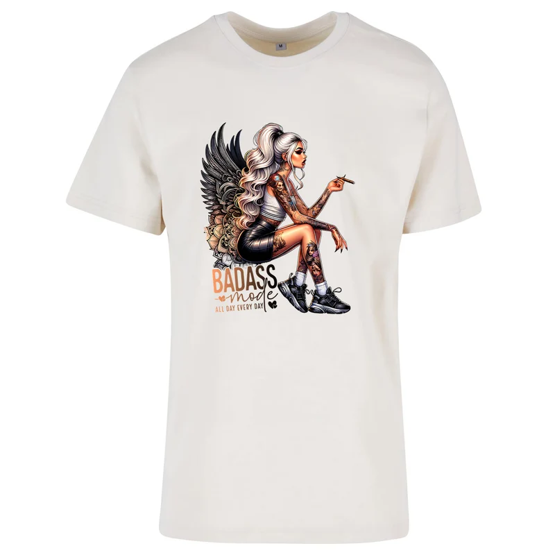 Badass Mode Woman T-Shirt – Statement Shirt mit edgy Fashion-Print