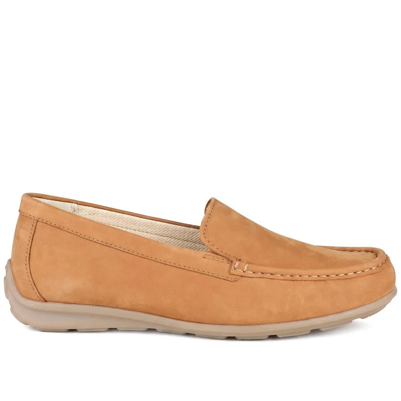 Gabor Suede Leather Moccasins - GABC44062 / 330 680 - Tan