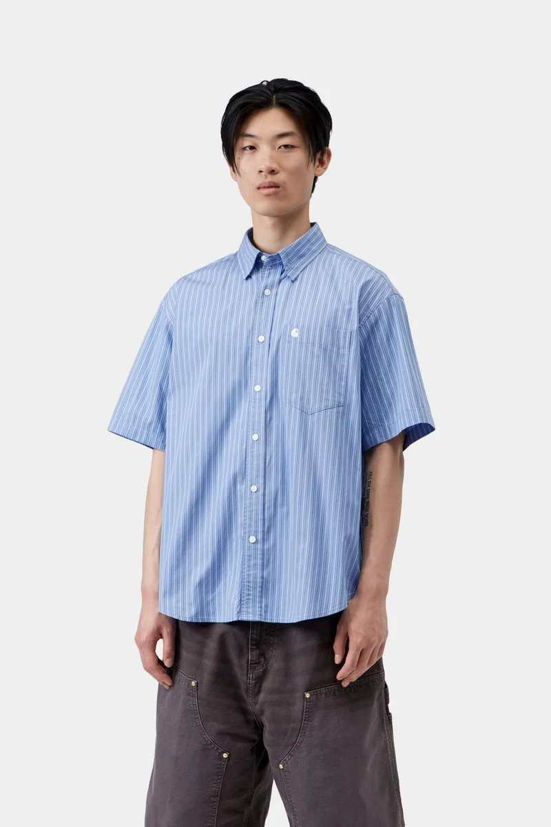 Carhartt WIP Keene Herrenhemd mit Streifen | Curacao