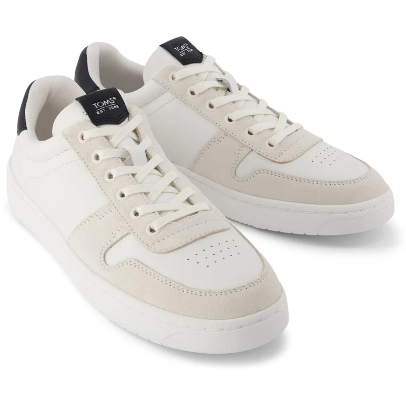 TOMS Herren-Sneaker Trvl Lite Court | Weiß/Schwarz