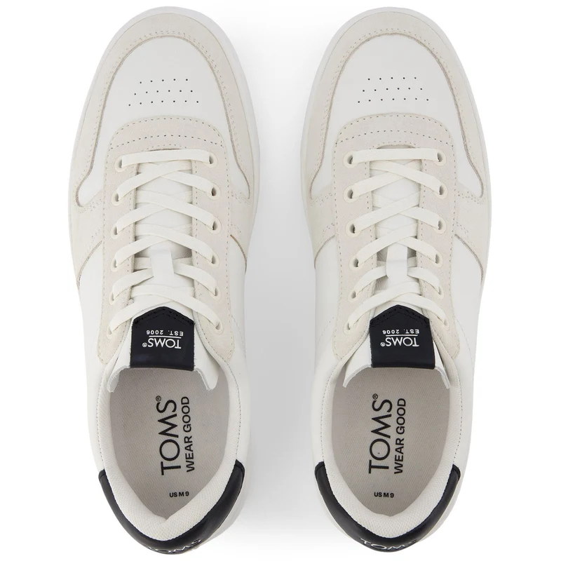 TOMS Herren-Sneaker Trvl Lite Court | Weiß/Schwarz