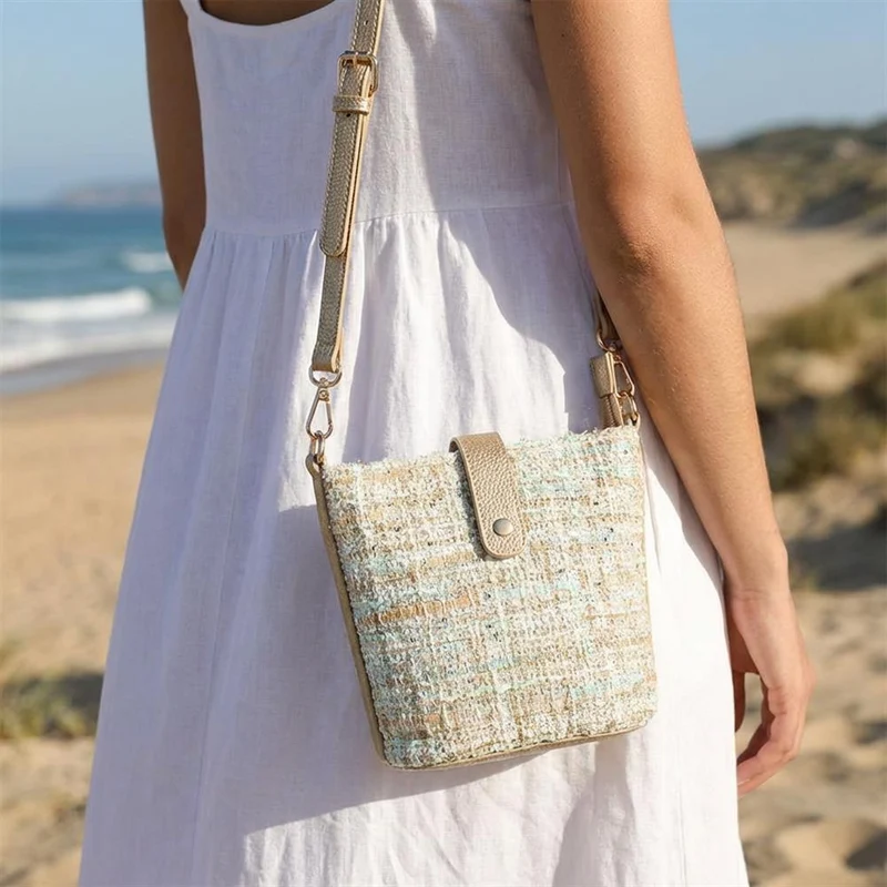 Woven Cross-Body Bag - RIM39003 / 325 286 - Beige Multi