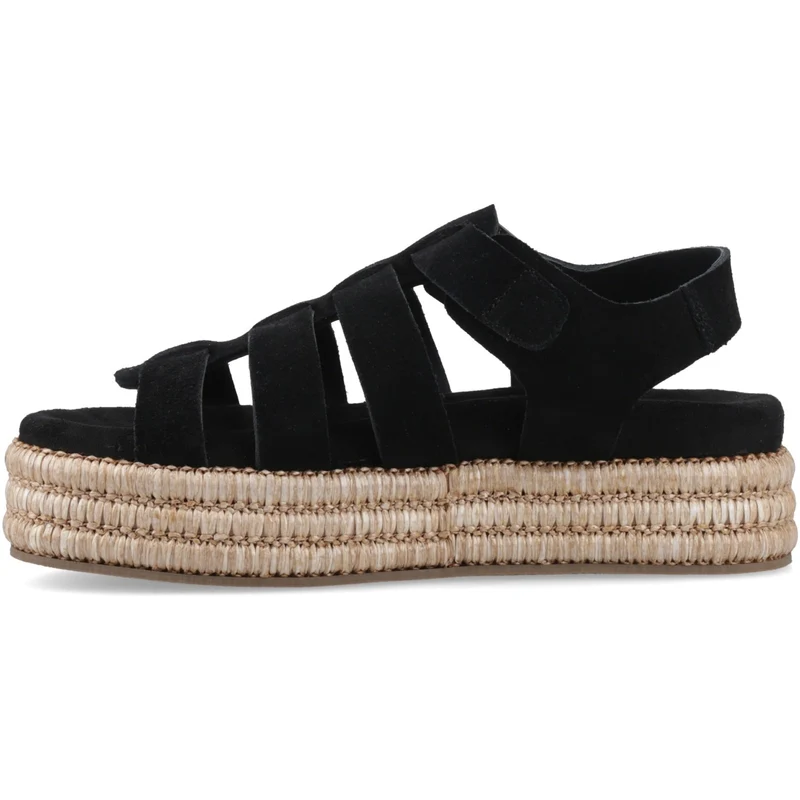 Hush Puppies Rosetta Gladiator-Sandalen für Damen | Schwarz-Braun