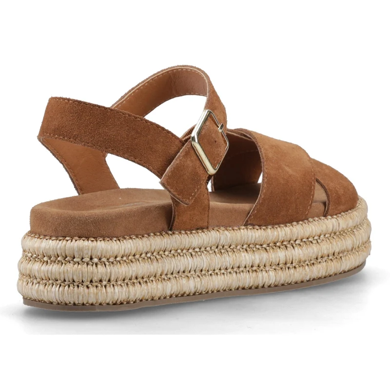 Hush Puppies Damen Rosa Rafia Sandale | Bräunen