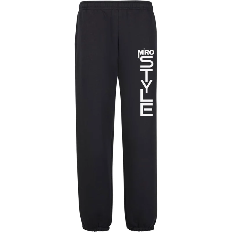 Sweatpants Jogginghose - Miro Style Long Print White
