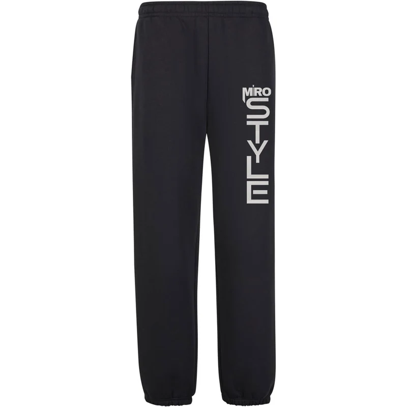 Sweatpants Jogginghose - Miro Style Long Print White