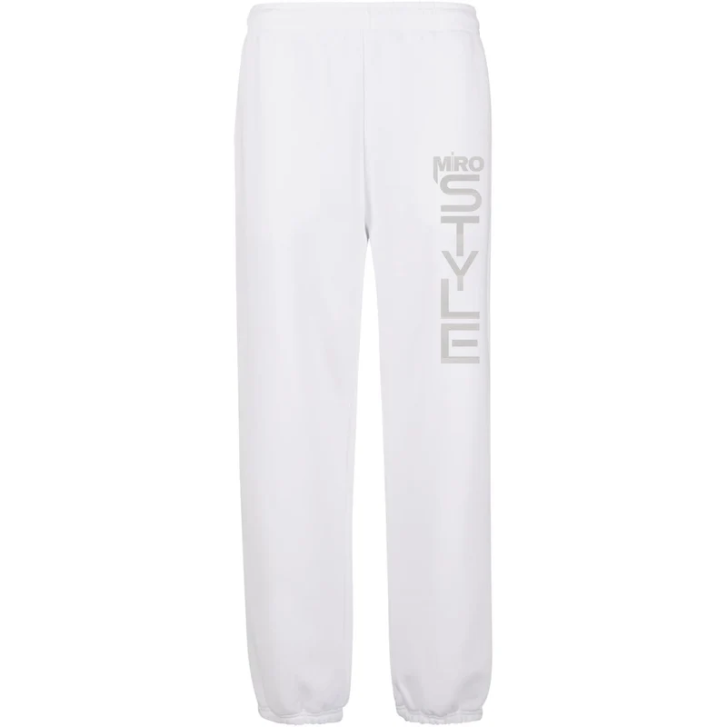 Sweatpants Jogginghose - Miro Style Long Print White