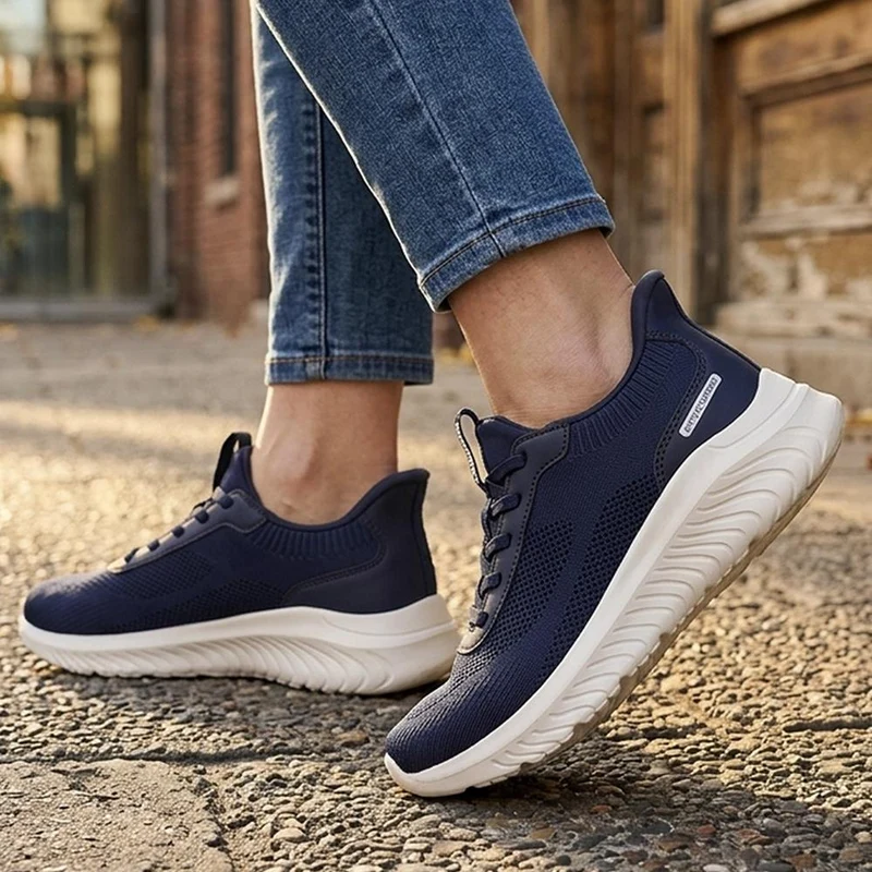 Pavers Active Easy Step In Lace Up Trainers - VSHI43000 / 329 302 - Navy
