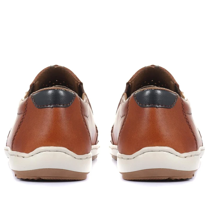 Leather Slip-On Shoes - RKR31548 / 317 763 - Tan
