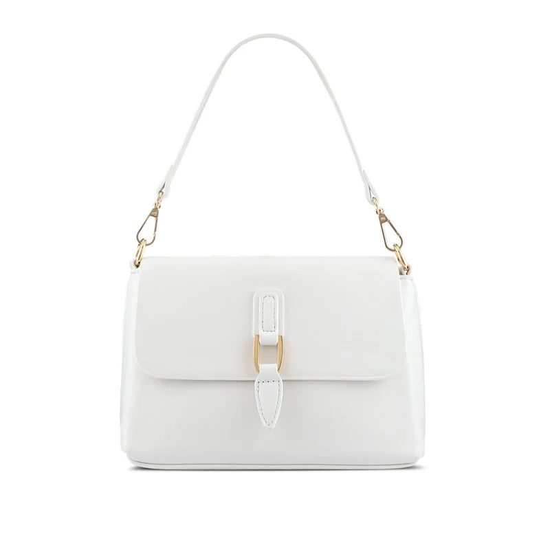 Buckle-Closure Handbag - BELHETIA41001 / 327 409 - White