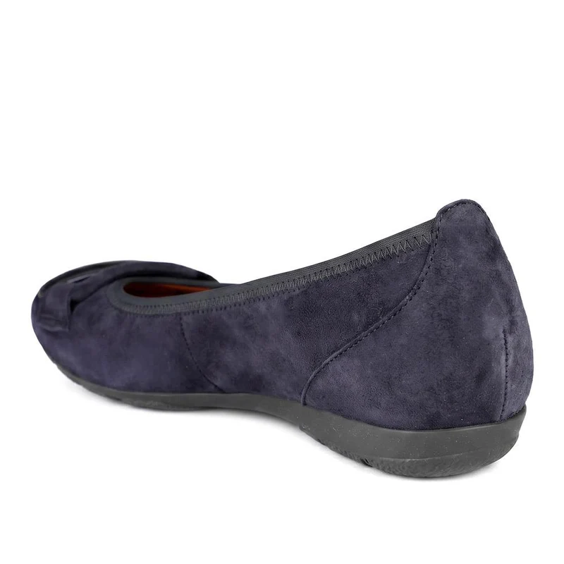 Gabor Leather Suede Ballet Flats - GABC44059 / 330 678 - Navy