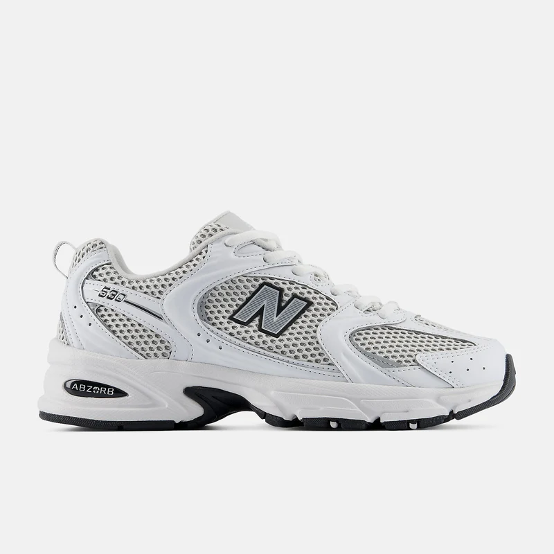 New Balance Unisex-Sneaker 530 | Weiß Silber Metallic Schwarz