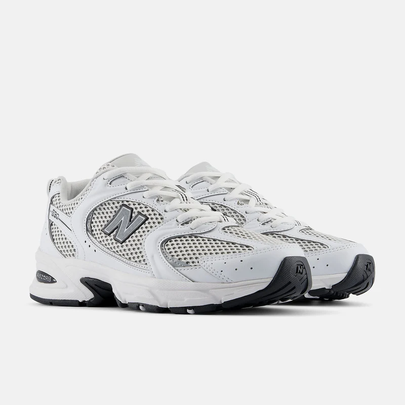 New Balance Unisex-Sneaker 530 | Weiß Silber Metallic Schwarz