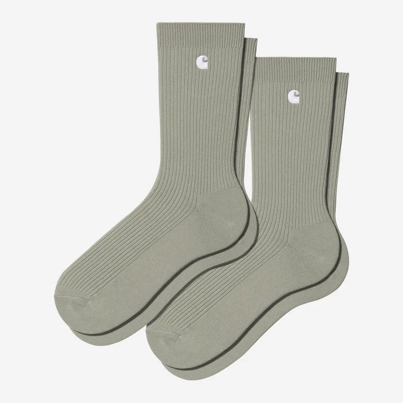 Carhartt WIP Madison Herrensocken | 2er-Pack | Schattiges Grün