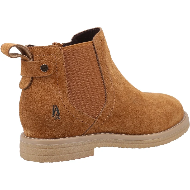 Hush Puppies Mädchen-Maddy-Wildlederstiefel – Hellbraun