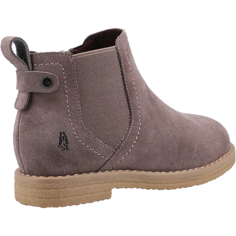 Hush Puppies Maddy Wildleder-Stiefeletten für Mädchen – Grau