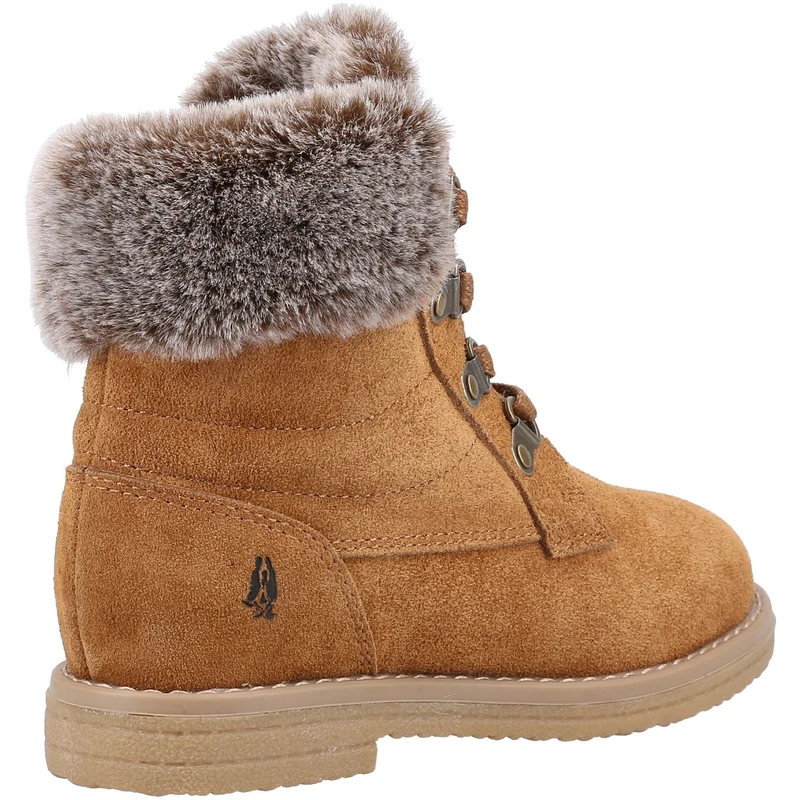 Hush Puppies Florence Wildlederstiefel für Mädchen – Hellbraun