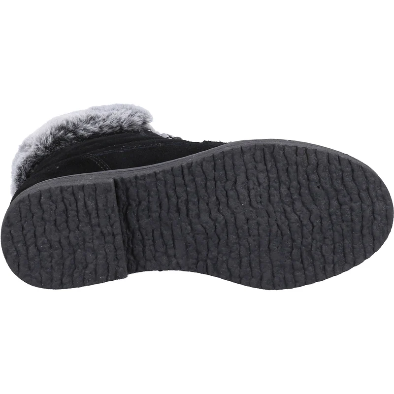 Hush Puppies Florence Wildlederstiefel für Mädchen – Schwarz