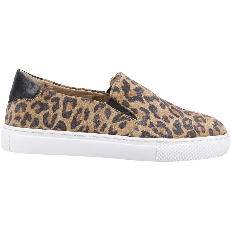 Hush Puppies Corinne Leder-Slip-on-Sneaker für Mädchen – Hellbraun