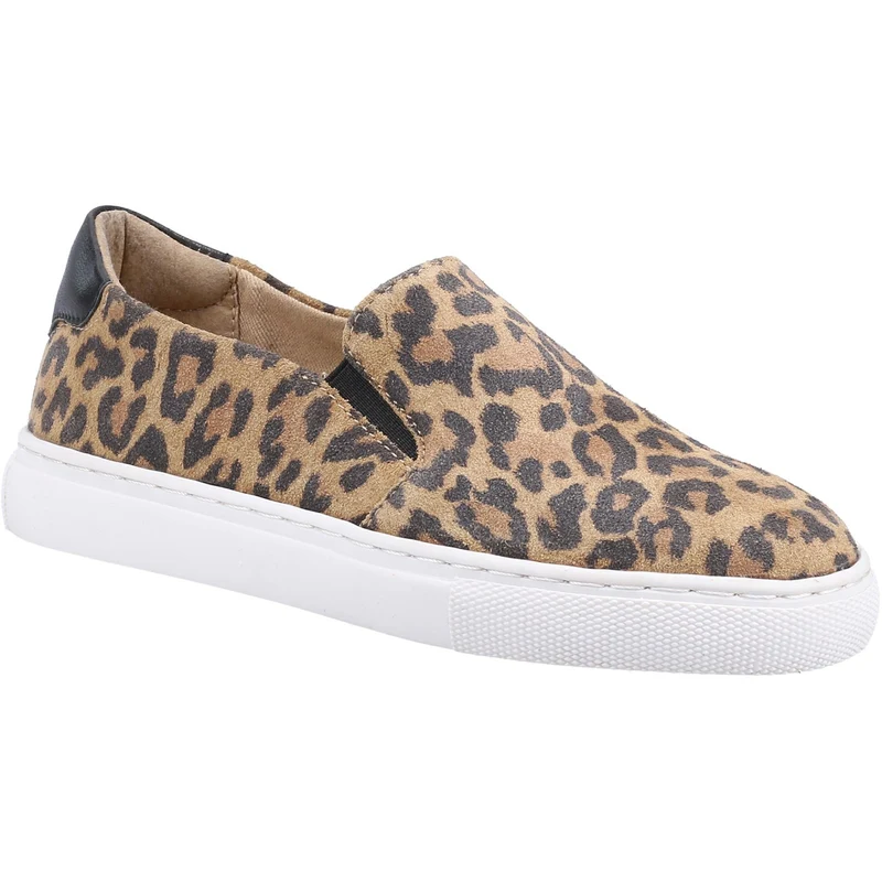 Hush Puppies Corinne Leder-Slip-on-Sneaker für Mädchen – Hellbraun