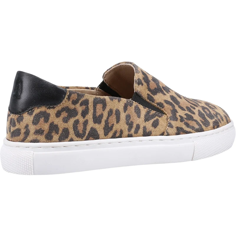 Hush Puppies Corinne Leder-Slip-on-Sneaker für Mädchen – Hellbraun