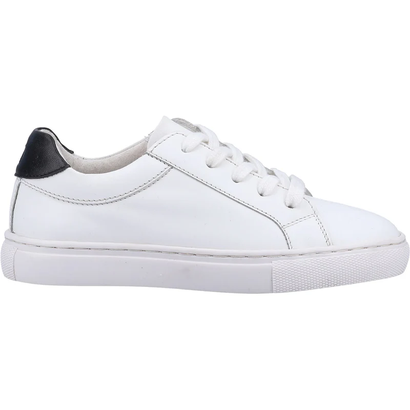 Hush Puppies Colton Leder-Sneaker für Jungen – Weiß