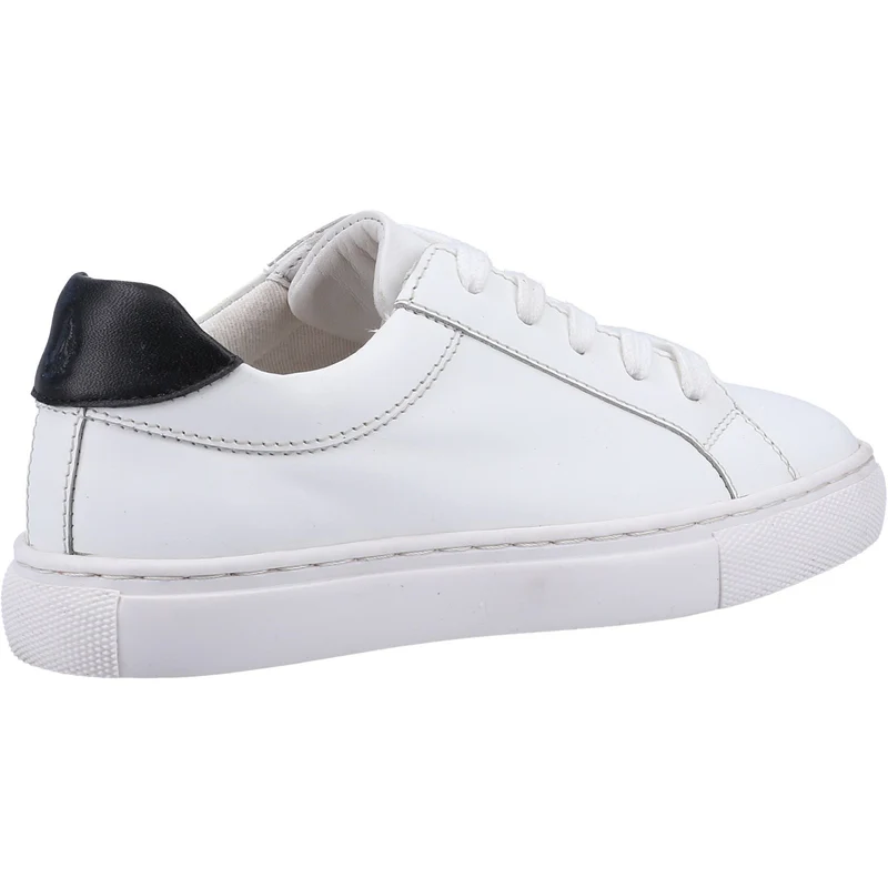 Hush Puppies Colton Leder-Sneaker für Jungen – Weiß