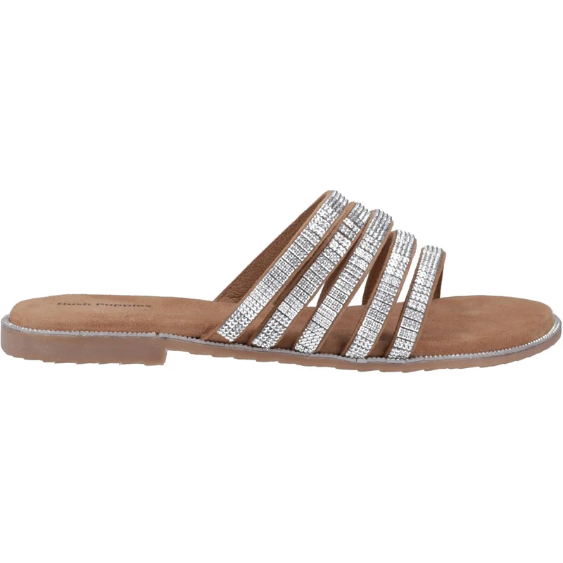 Hush Puppies Paris Damen-Sandalen | Hellbraun/Silber