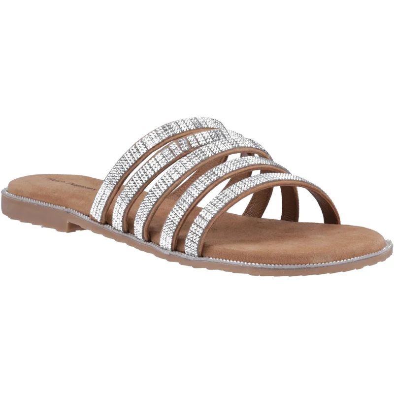 Hush Puppies Paris Damen-Sandalen | Hellbraun/Silber