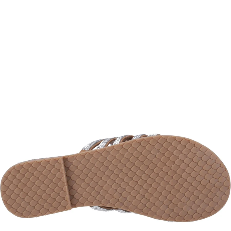 Hush Puppies Paris Damen-Sandalen | Hellbraun/Silber