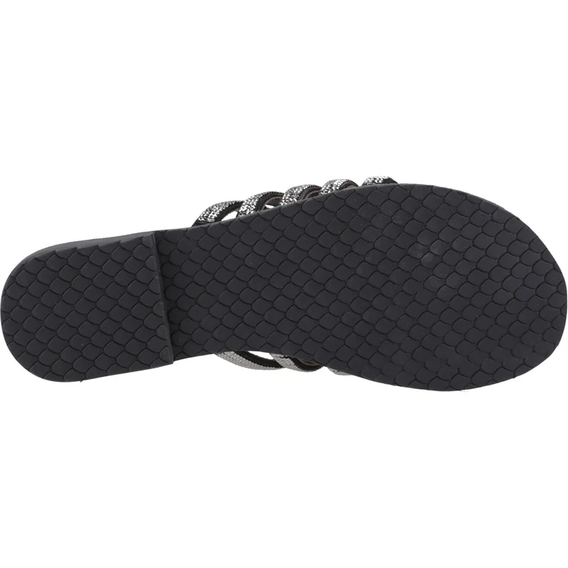 Hush Puppies Paris Damen-Sandalen | Schwarz Silber