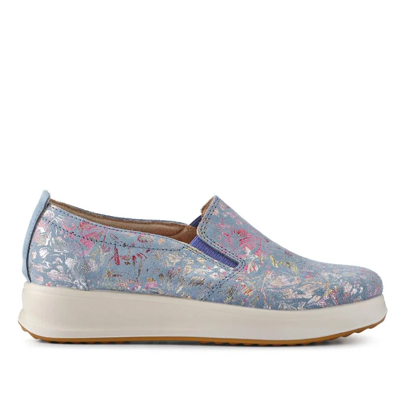Fly Flot Anatomic Leather Slip On Shoes - FLY41501 / 326 671 - Light Blue