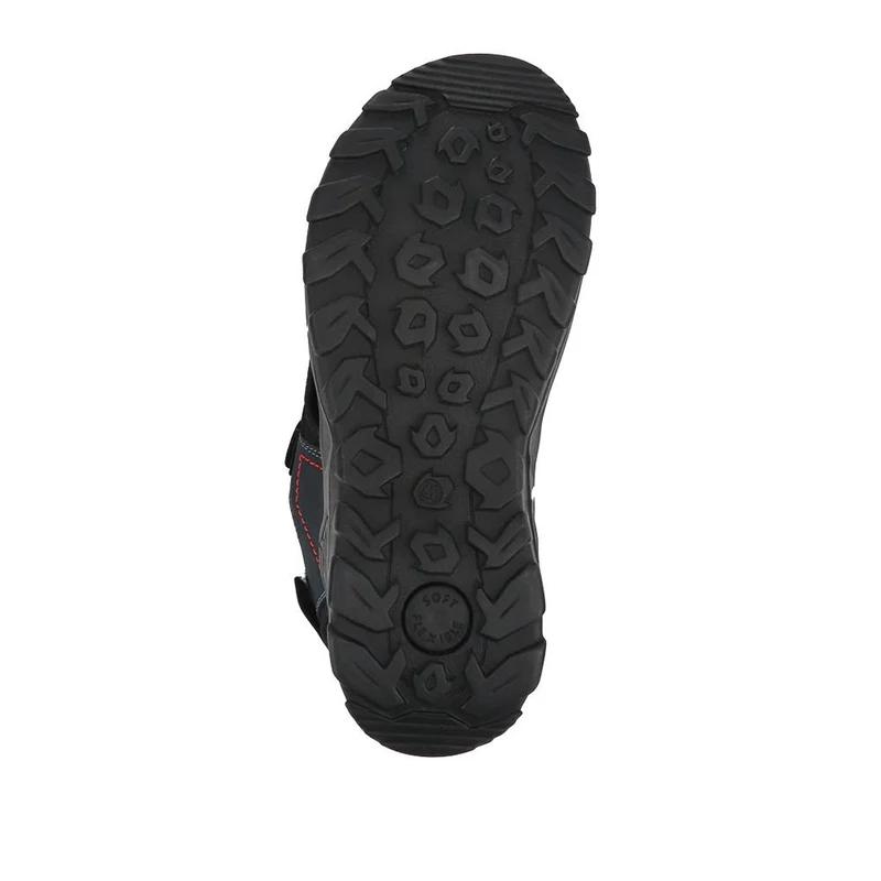 Adjustable Leather Walking Sandals - DDIN35007 / 321 538 - Navy