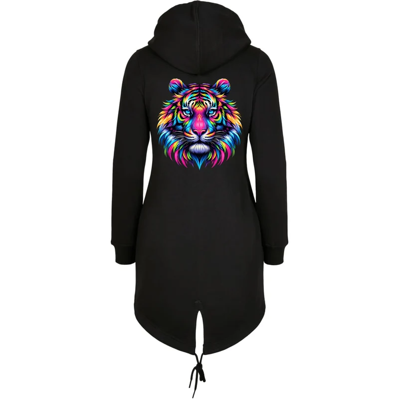 ZIP Parka Schwarz - Neon Löwe