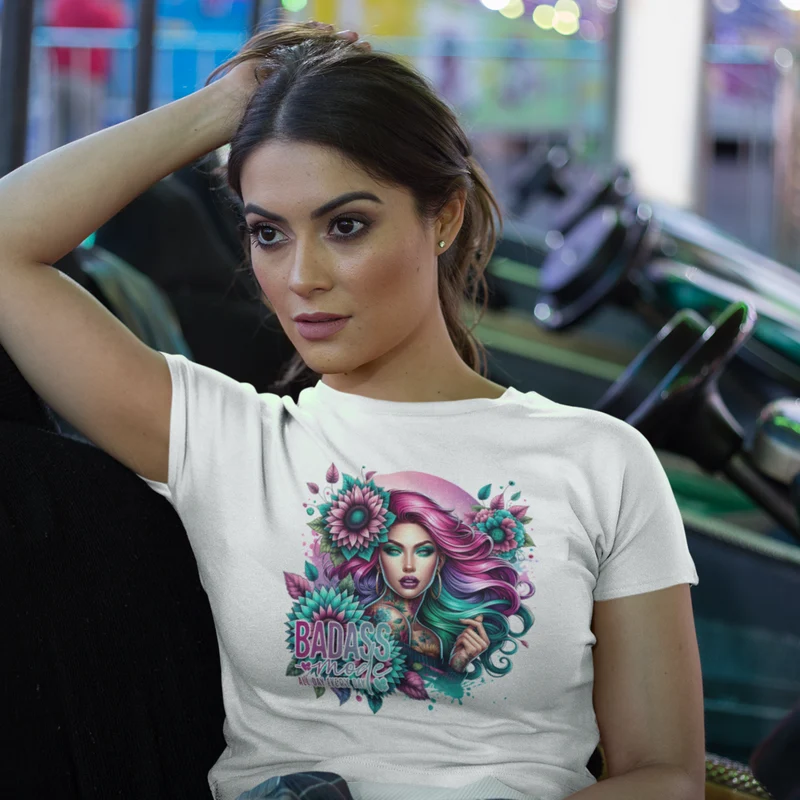 Badass Woman T-Shirt – Damen Shirt mit starkem Fashion-Print