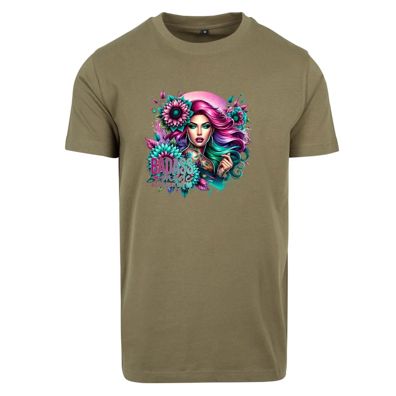 Badass Woman T-Shirt – Damen Shirt mit starkem Fashion-Print