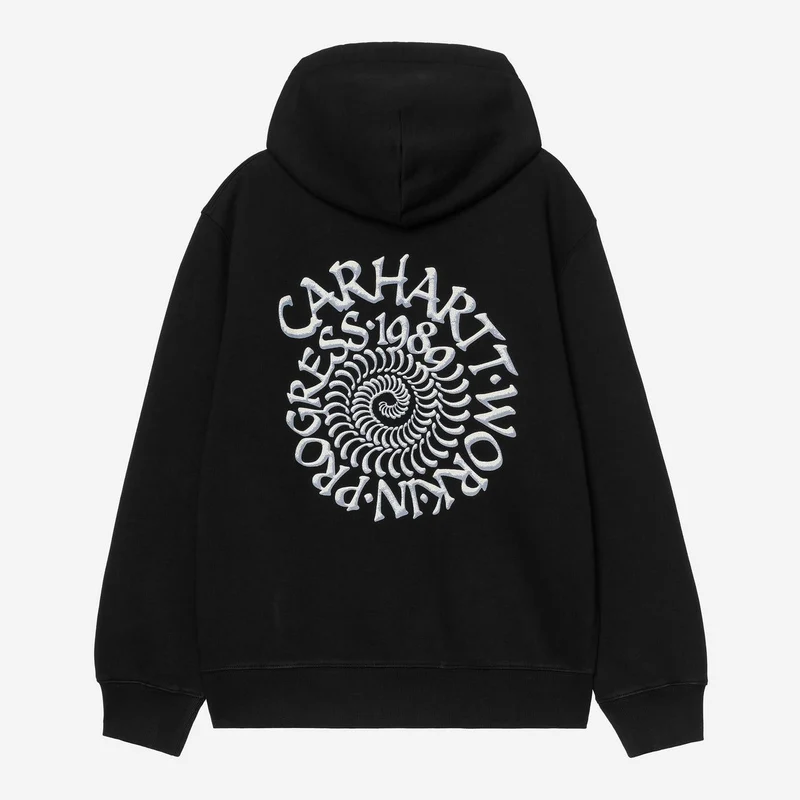 Carhartt WIP Spiral-Hoodie für Herren | Schwarz