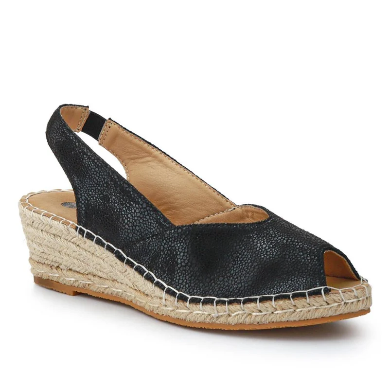 Wedge-Heeled Espadrilles - WBINS41093 / 327 260 - Black