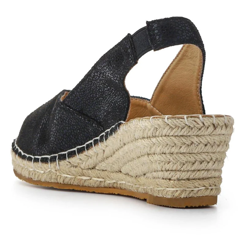 Wedge-Heeled Espadrilles - WBINS41093 / 327 260 - Black