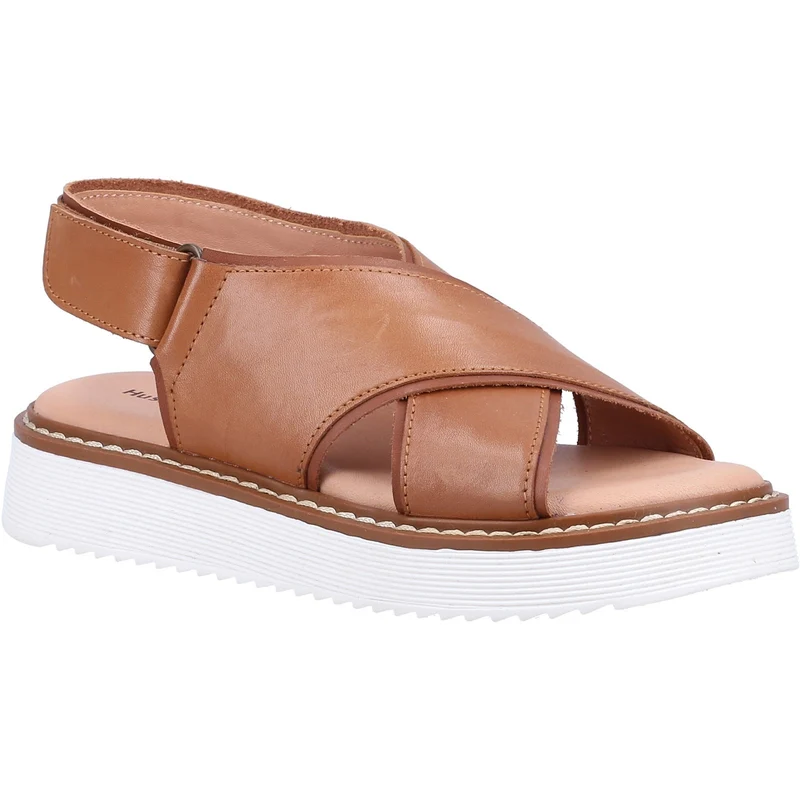 Hush Puppies Mädchen-Sandale „Clarissa“ aus Leder – Hellbraun
