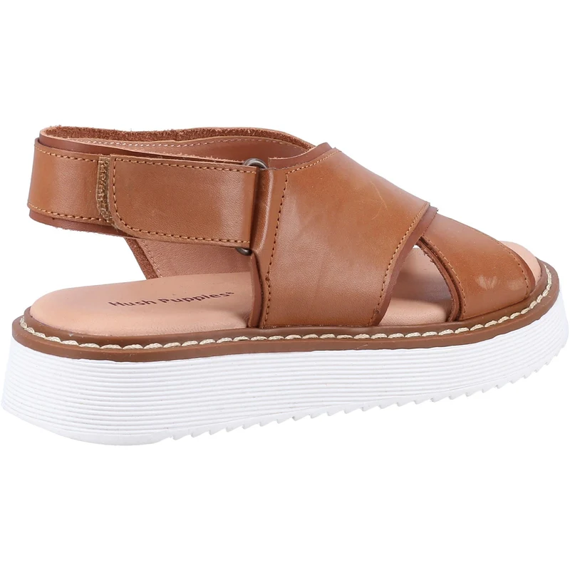 Hush Puppies Mädchen-Sandale „Clarissa“ aus Leder – Hellbraun