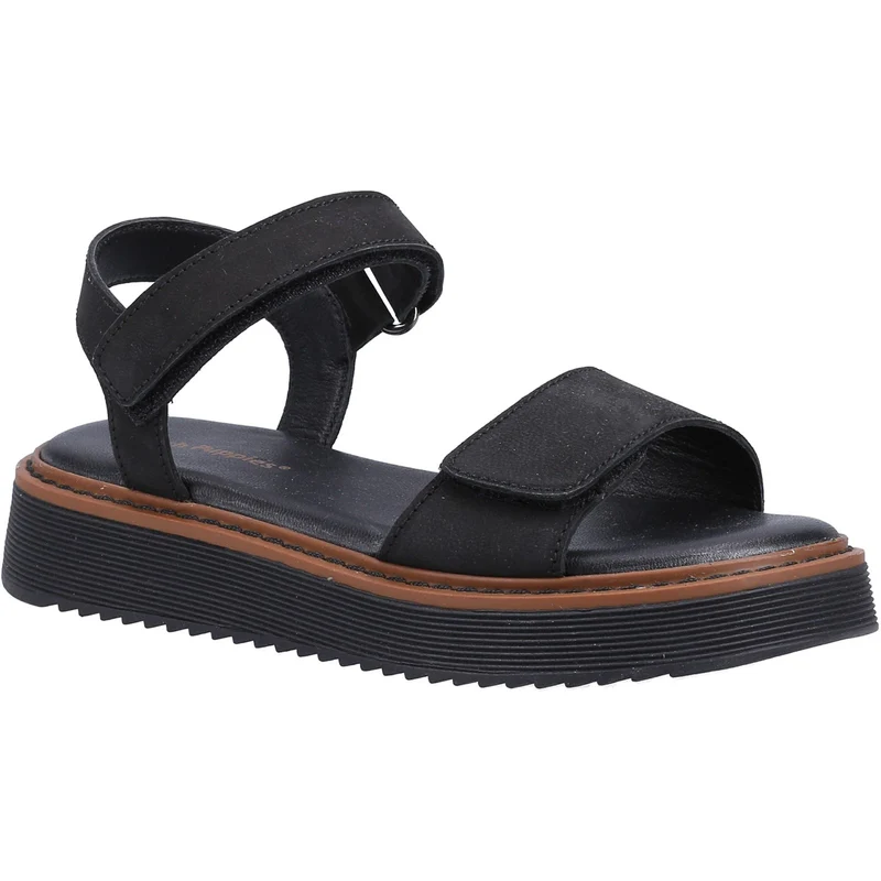 Hush Puppies Cassie Ledersandalen für Mädchen – Schwarz
