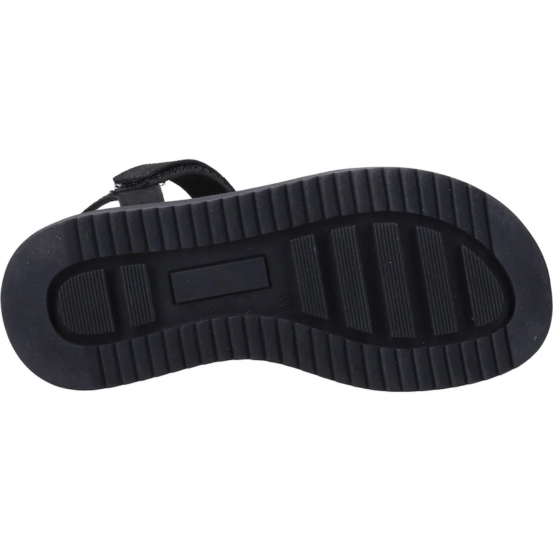 Hush Puppies Cassie Ledersandalen für Mädchen – Schwarz