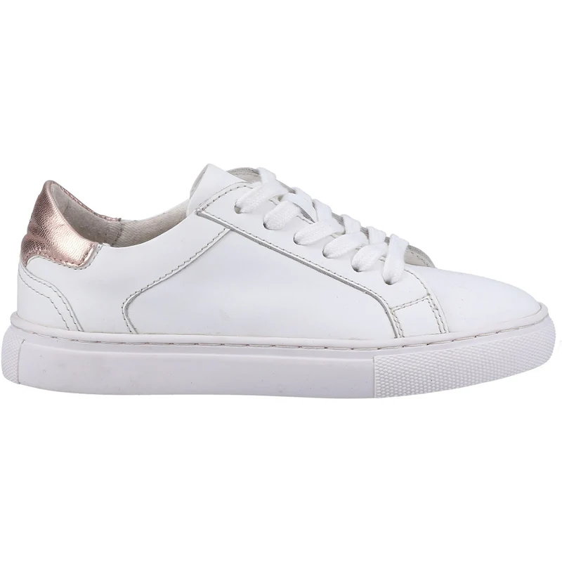 Hush Puppies Mädchen-Turnschuhe „Camille“ aus Leder – Weiß