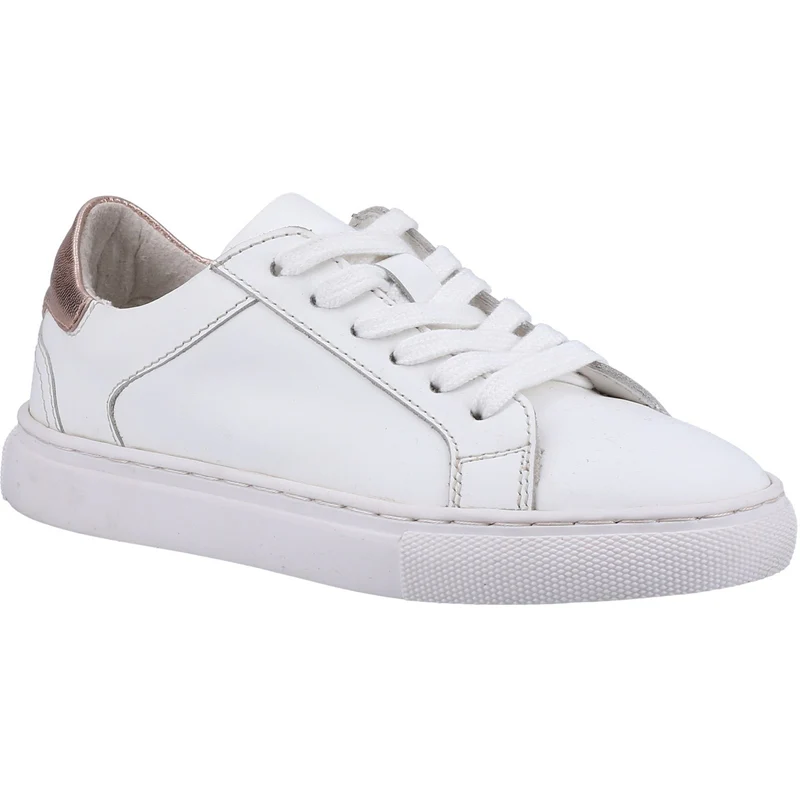 Hush Puppies Mädchen-Turnschuhe „Camille“ aus Leder – Weiß