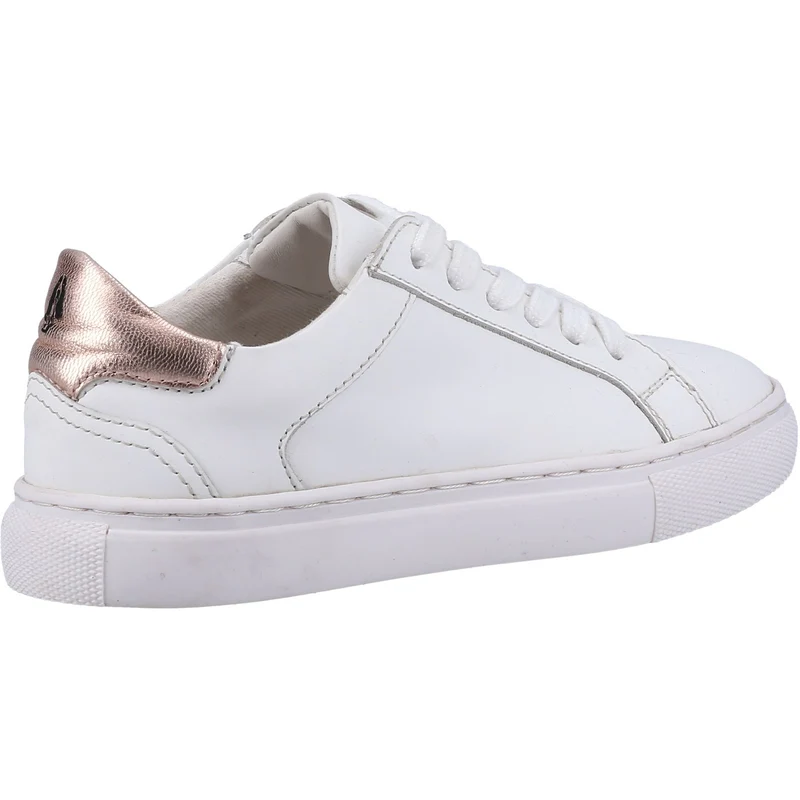Hush Puppies Mädchen-Turnschuhe „Camille“ aus Leder – Weiß