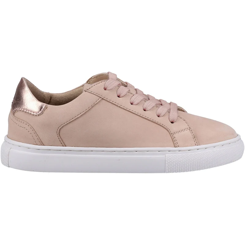 Hush Puppies Mädchen-Turnschuhe „Camille“ aus Leder – Hellrosa