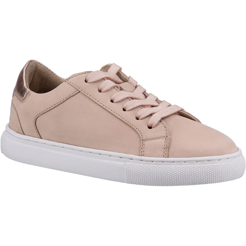 Hush Puppies Mädchen-Turnschuhe „Camille“ aus Leder – Hellrosa