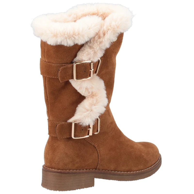 Hush Puppies Megan Wildleder-Mittelstiefel für Damen – Braun
